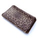 Leather iPhone (All) iTouch (All) sleeve case - Deep purple lace
