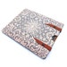 Leather New iPad case Pebble Grey ,white lace design