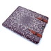 Leather New iPad case - Deep Purple lace design
