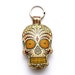 Special Edition Leather keychain / key ring / bag charm - Sugar skull design
