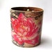 Leather cuff - Lotus flower