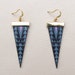 Leather Earrings - Geometric Spike