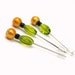 Counting Pins Marking Pins Green Black Gold Cross Stitch Needlepoint Hardanger Green Black Gold