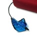 Blue and Black Twist Beaded Book Thong Style Bookmark
