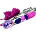 Scissor Fob Magenta and Cobalt Beaded Quilting Sewing Needlepoint Cross Stitch Accessory