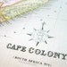 1842 Exquisite Antique Hand-Coloured Map of the Cape Colony, South Africa. From Gilbert's Modern Atlas