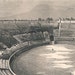 1876 Antique Engraving of the Amphitheater in Pompei