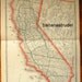 1883 Large Antique Map of California
