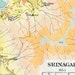 1924 Vintage City Map of Srinagar, India