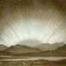 1892 Antique Brilliantly Coloured German Chromolithograph of Polar Lights / Northern Lights / Aurora Borealis