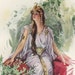 1907 Antique Harrison Fisher Illustration. Flashing Forth a Haughty Smile. From A Dream of Fair Women