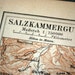 1895 German Antique Map of Salzkammergut, Austria