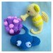 Instant Download Amigurumi Crochet PDF Pattern - friends from ocean seahorse stingray and coral