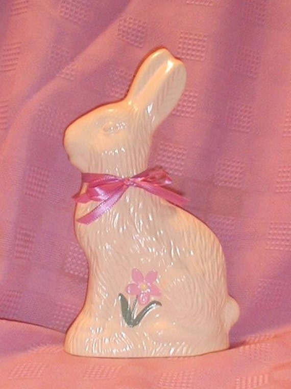 Ceramic White Chocolate Easter Bunny Rabbit Fake Food