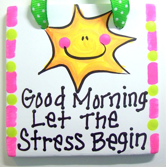 Items similar to Silly Sign - good morning on Etsy