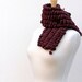 Clearance Sale--Marshmallow Scarf in Chocolate Brown