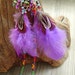 Boho Earrings, Sundance Style, Feather Earrings, Southwest