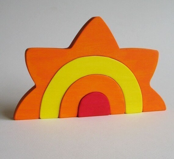 wooden sun stacker