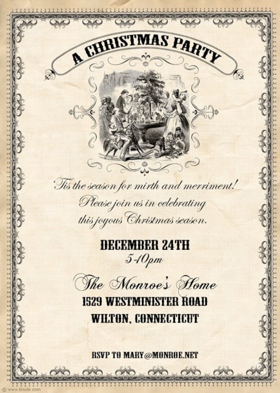 Old Fashioned Invitation 1