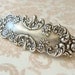 Floral Antique Silver Hair Clip