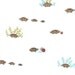 Moda Fabrics - Little Apples - Tortoise - White - Designer Quilt Fabric - END OF BOLT