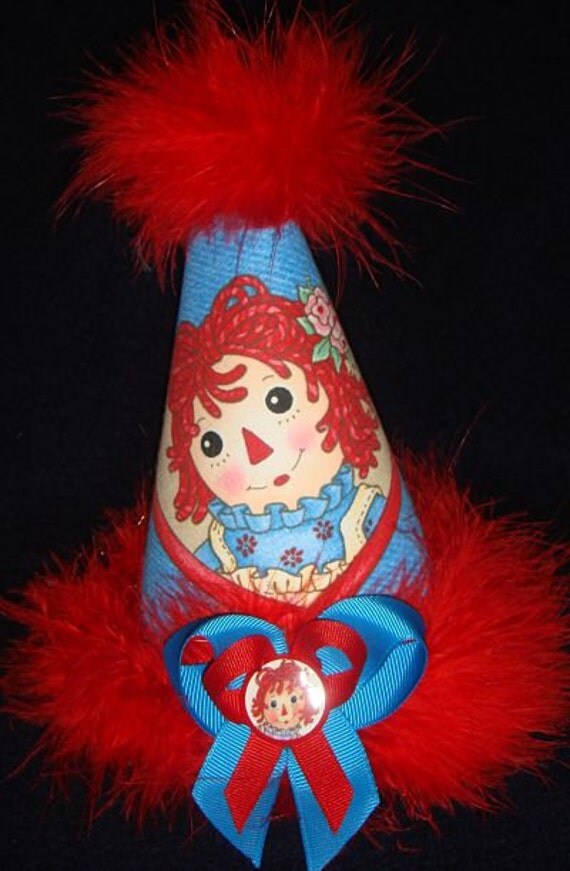 Raggedy Ann Birthday Party Hat Supplies Favors Il_570xn