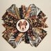 Custom Minnie Mouse Safari Animal Print Layered Hair Bow