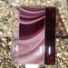 Plum Swirls Fused Glass Nightlight