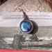 Fused Glass Cabochon Bookmarker with Dichroic Glass