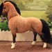OOAK Wool felt fabric model horse/pony 'Micky'