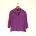 SALE Silk Blouse Purple Violet 80s SALE Vintage