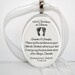 Don't be Sad Oval Glass Christmas Ornament