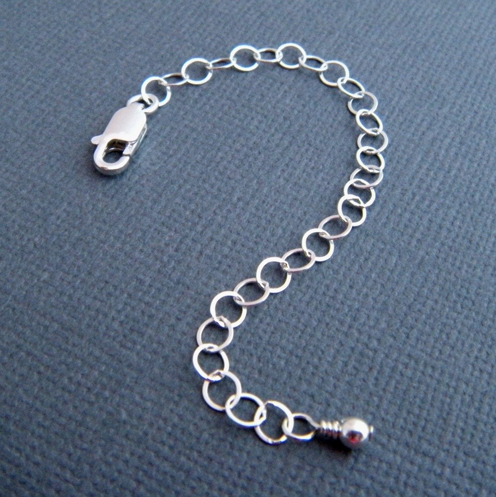 extension chain. 4 inch sterling silver necklace extender