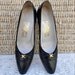 Vintage Shoes/Salvatore Ferragamo Black Leather Pumps