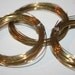 Bendable Raw Brass Wires - 10 feet - Gauge 20