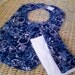 Baby Bib and Washcloth Set: Blue Skull Print SALE