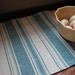 Natural Rustic Farmhouse Indigo Stripe Home Decor Table Runner 14.25 x 57