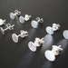 Earstuds Pure Sterling Silver and Ear Nuts