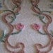 Vintage Chenille Bedspread Cotton Pastel Floral Bedding REDUCED
