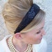 Classic Black Sequin Preppy Headband