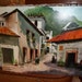 Vintage Mexican print by Dick Crocker