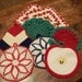 Eight Colorful vintage potholders Imaculate