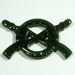 Bakelite Button Realistics Crossed Swords Goofies Button