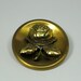 Large Vintage Brass Rose Button