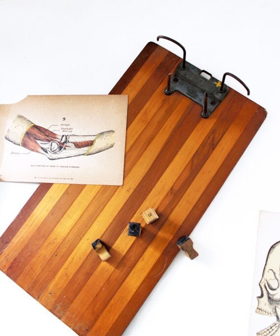 Antique Wooden Clipboard by luckylittledot on Etsy