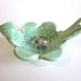 Ring dish, Mint green, Ring holde,r Jewelry dish, Wedding ring holder, Candle holder, Ceramic Pottery,