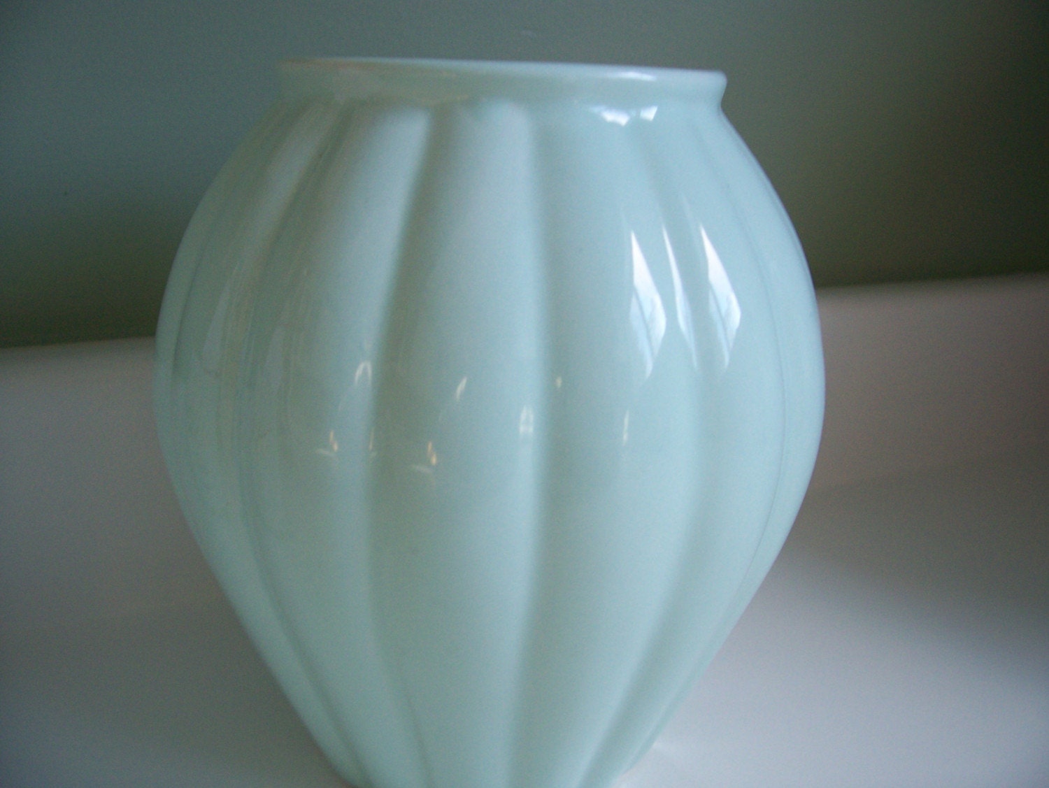Vintage Mint Green Vase