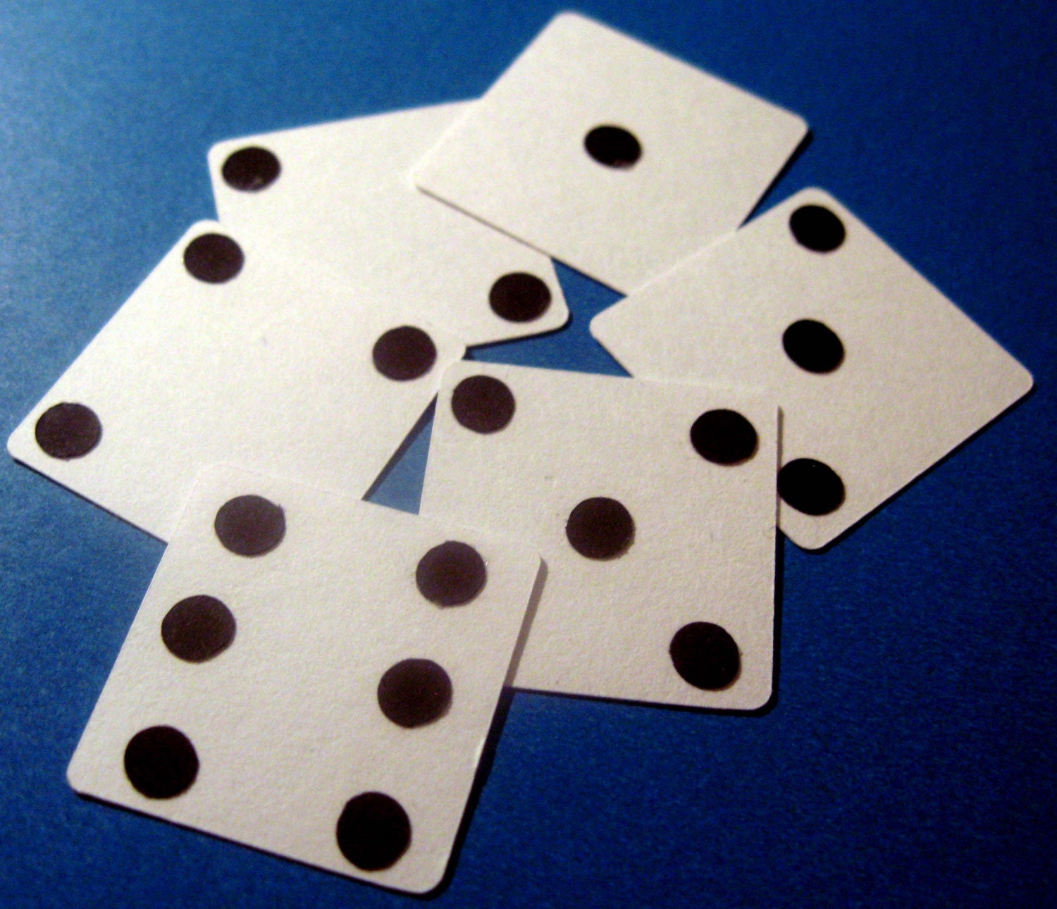 Set of 3 Dice Die Cuts 1.25 Inches