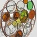 Round Recycled Stained Glass Suncatcher with Upcycled Glass Jars
