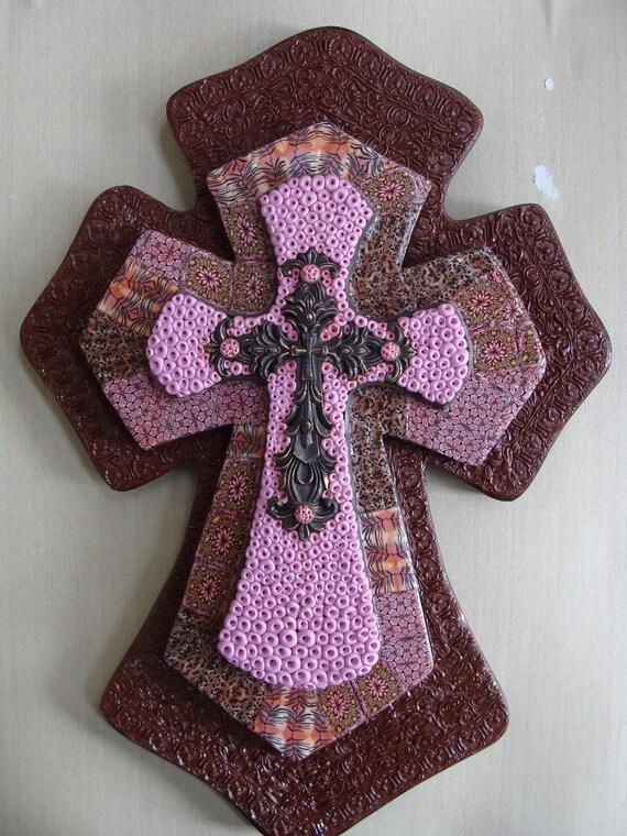 Items similar to Polymer Clay Cross on Etsy
